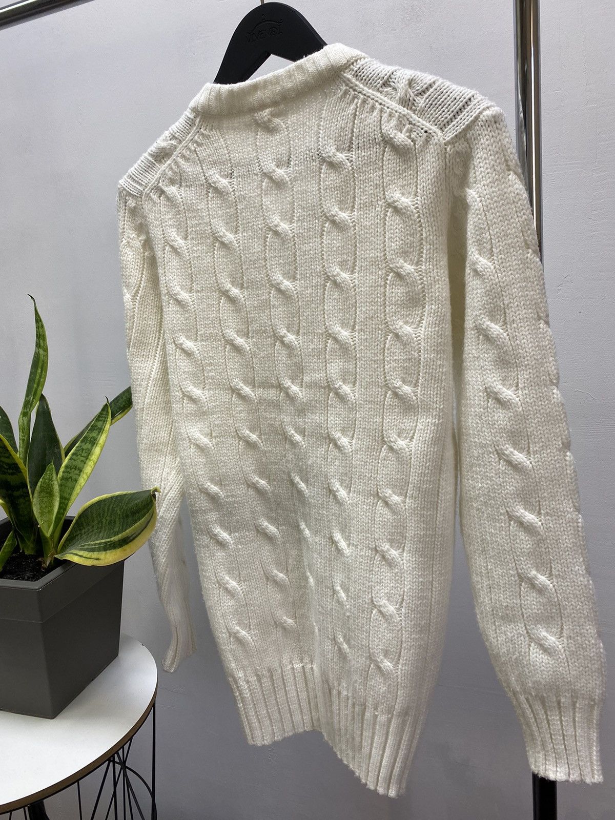 Umbro × Vintage Vintage 70s 80s Umbro Cable Sweater Men’s Sport White M Size US M / EU 48-50 / 2 - 16 Thumbnail