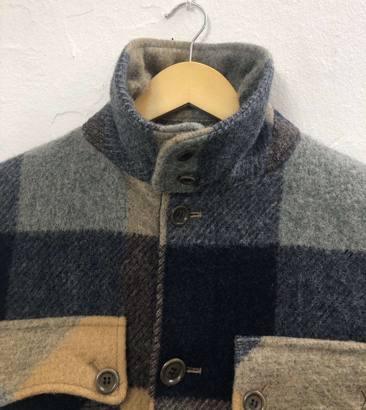 Van × Vintage Vintage Van Jac Wool Check Light Jacket Size US M / EU 48-50 / 2 - 5 Thumbnail