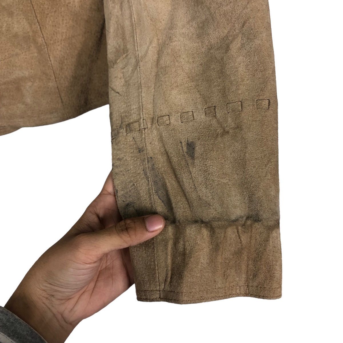 Japanese Brand Cropped Biker Genuine Leather Jacket Nine West Issey Miyake Size US M / EU 48-50 / 2 - 15 Thumbnail