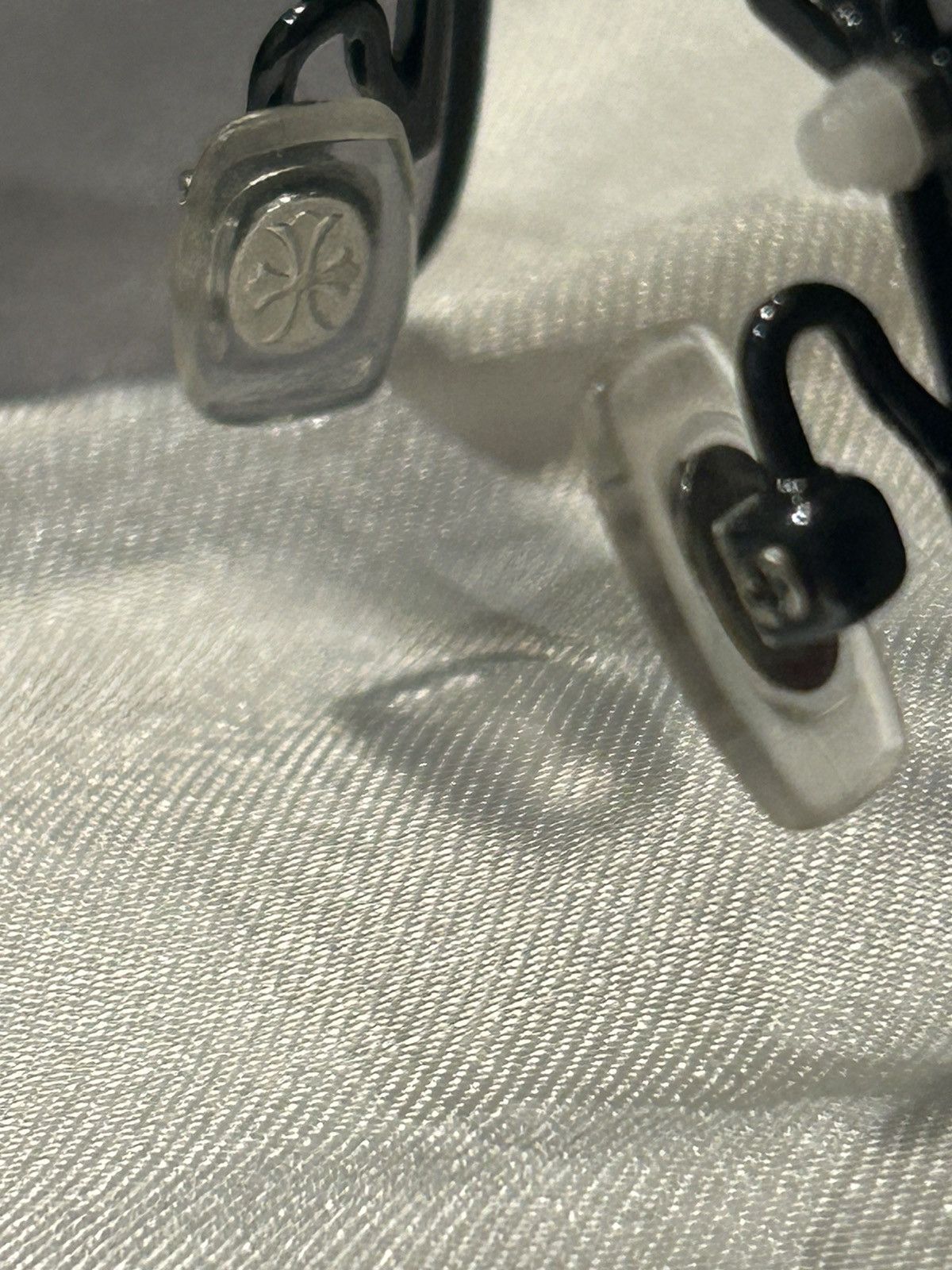 Chrome Hearts CH Titanium x Black Leather ‘stratoliner’ Sunny’s Size ONE SIZE - 5 Thumbnail
