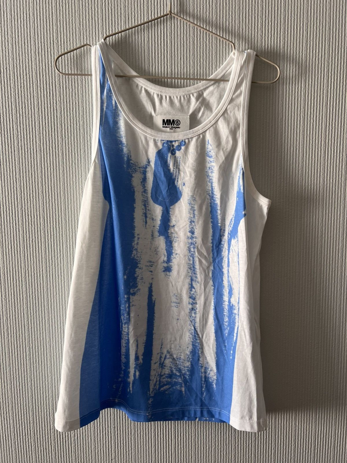 MM6 MM6 MAISON MARGIELA Trompe L'oeil Tank Top White Size S / US 4 / IT 40 - 2 Thumbnail