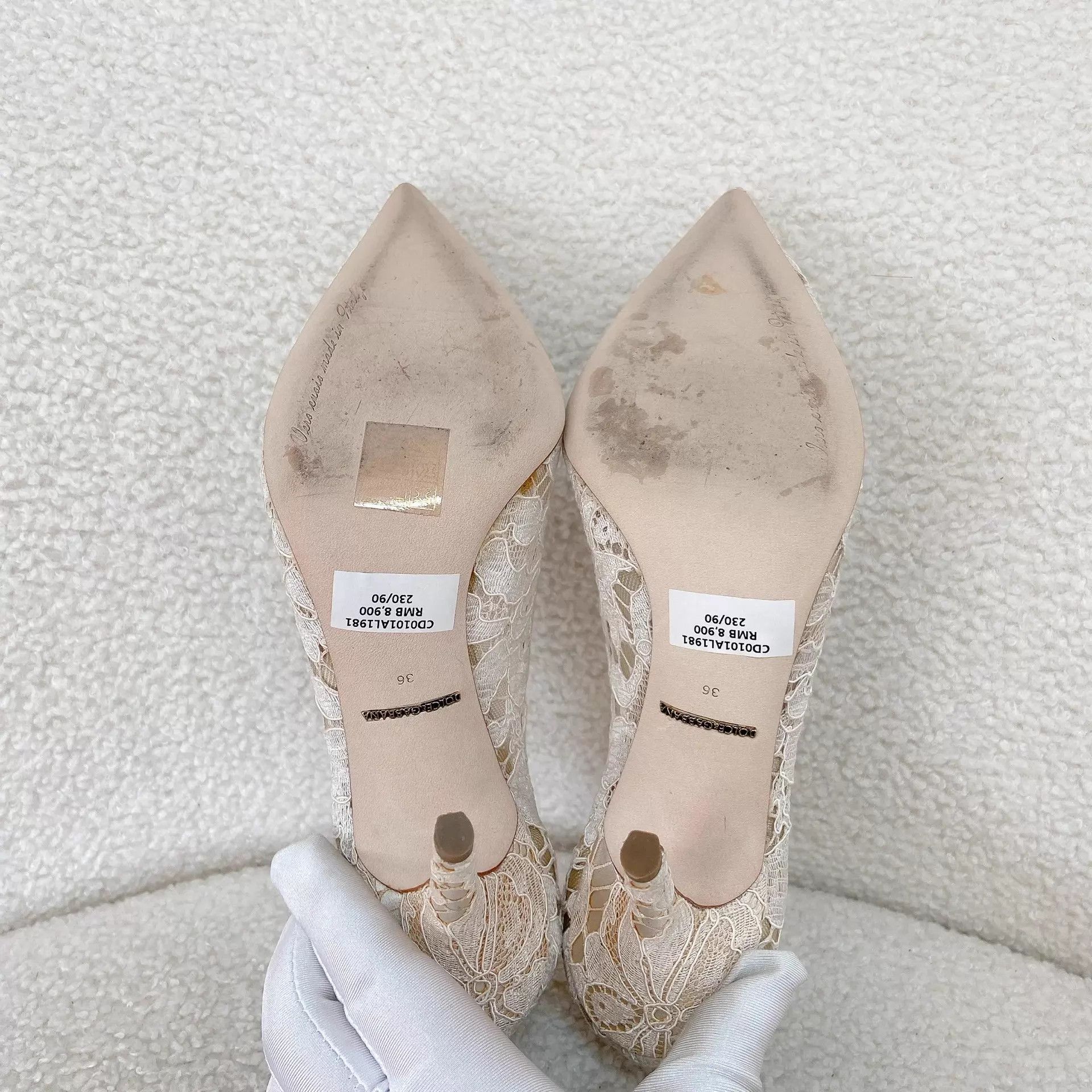 Dolce & Gabbana Dolce&Gabbana lace high heels 36 EU Size US 5.5 / IT 35.5 - 8 Thumbnail