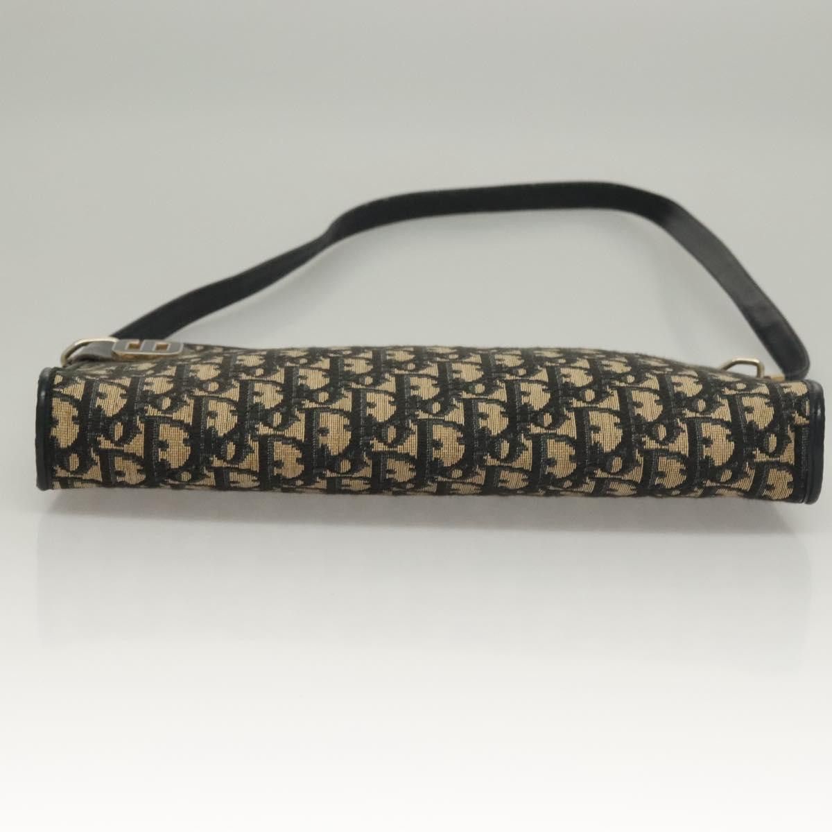 Dior DIOR Trotter Canvas Shoulder Bag Navy Gold Size ONE SIZE - 9 Thumbnail