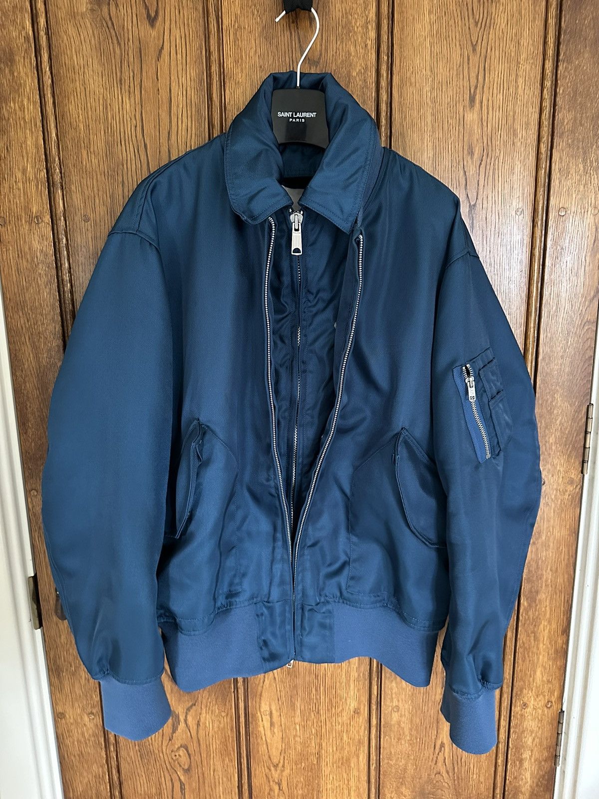 Calvin Klein 205W39NYC SS18 CK205w39nyc blue bomber jacket Raf Simons Grail Size US M / EU 48-50 / 2 - 2 Thumbnail