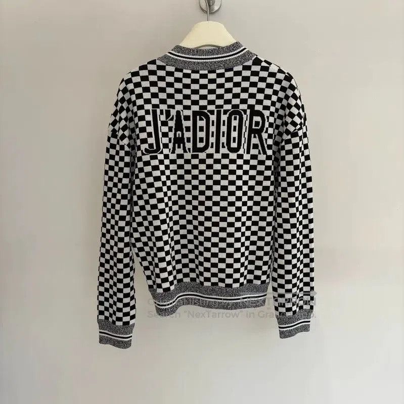 Dior Dior Black Checkered Silk Jacket for Women . Size M / US 6-8 / IT 42-44 - 2 Thumbnail