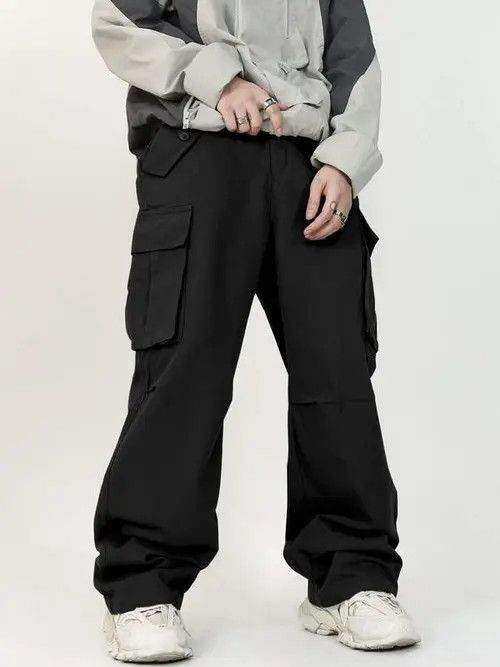 Designer × Japanese Brand × Vintage y2k baggy cargo hiphop Parachute pants Size US 30 / EU 46 - 4 Thumbnail