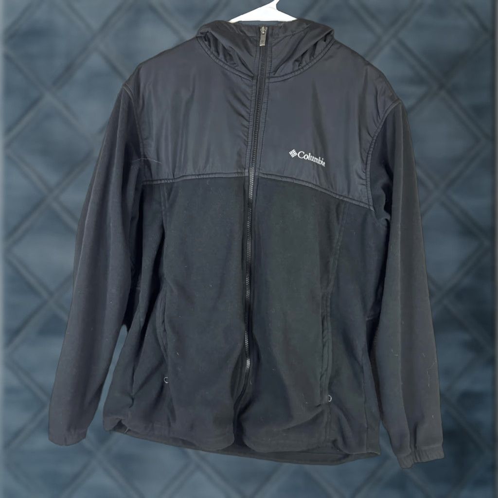 Vintage Columbia Jacket Mens L Black Hooded Full Zip Fleece Panels Outdoor Size US L / EU 52-54 / 3 - 1 Thumbnail