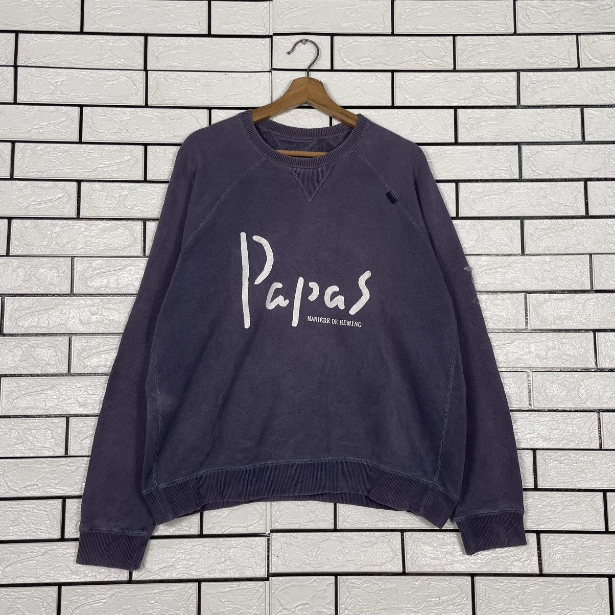 Japanese Brand Japanese Brand Papas Big Logo Sweatshirt Size US M / EU 48-50 / 2 - 1 Thumbnail