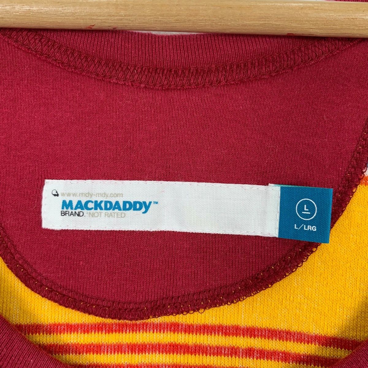 Japanese Brand MACKDADDY Japanese Brand Designer Casualwear Stripes Singlet Size US L / EU 52-54 / 3 - 5 Thumbnail