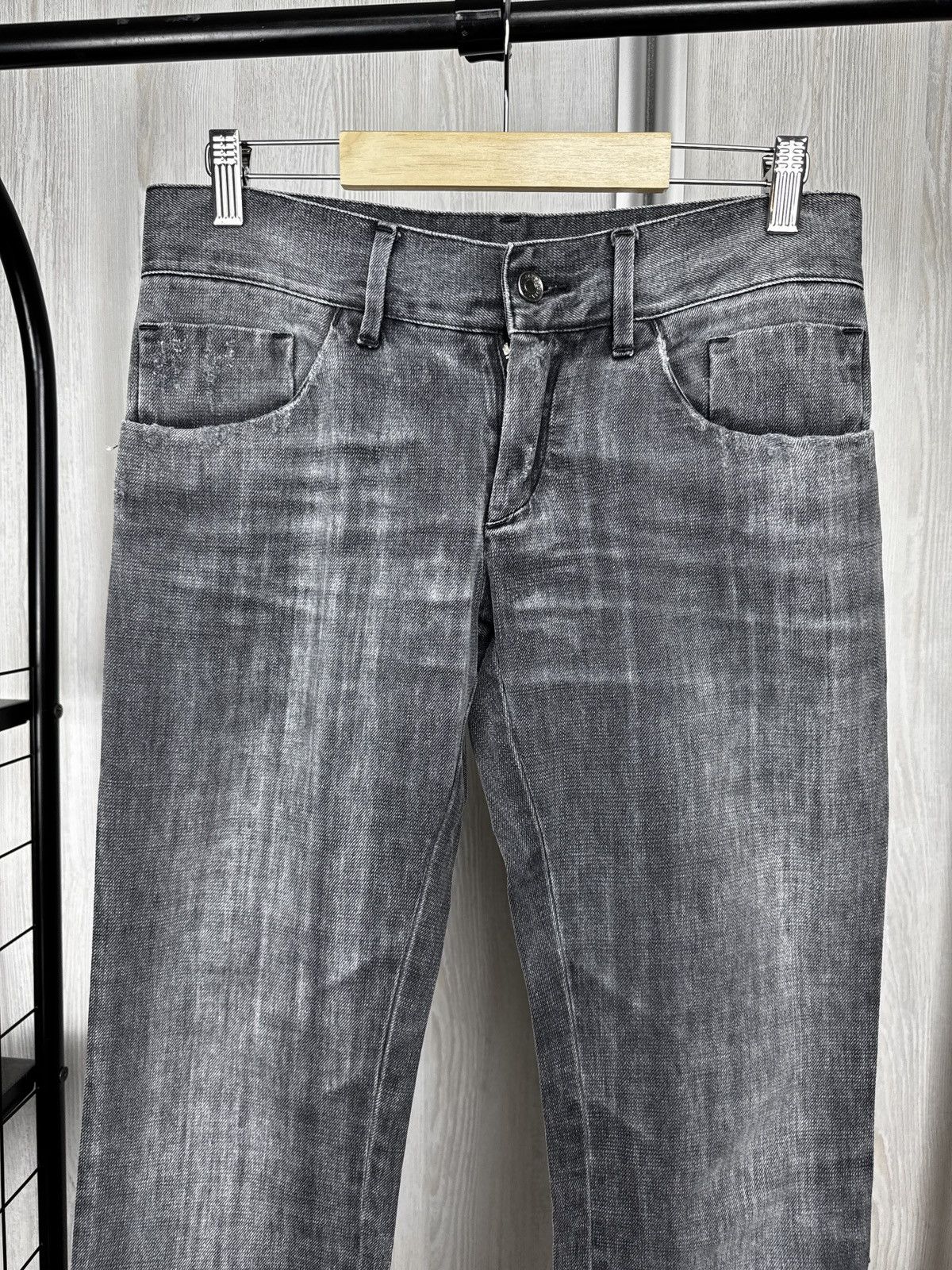 Dolce & Gabbana Dolce & Gabbana 14 gold grey distressed denim jeans pants Size US 30 / EU 46 - 3 Thumbnail