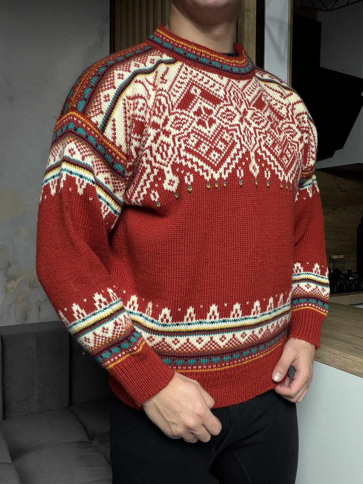 Dale Of Norway 80’ Dale of Norway Mens Olympics Fair Isle Sweater Vintage Size US M / EU 48-50 / 2 - 3 Thumbnail