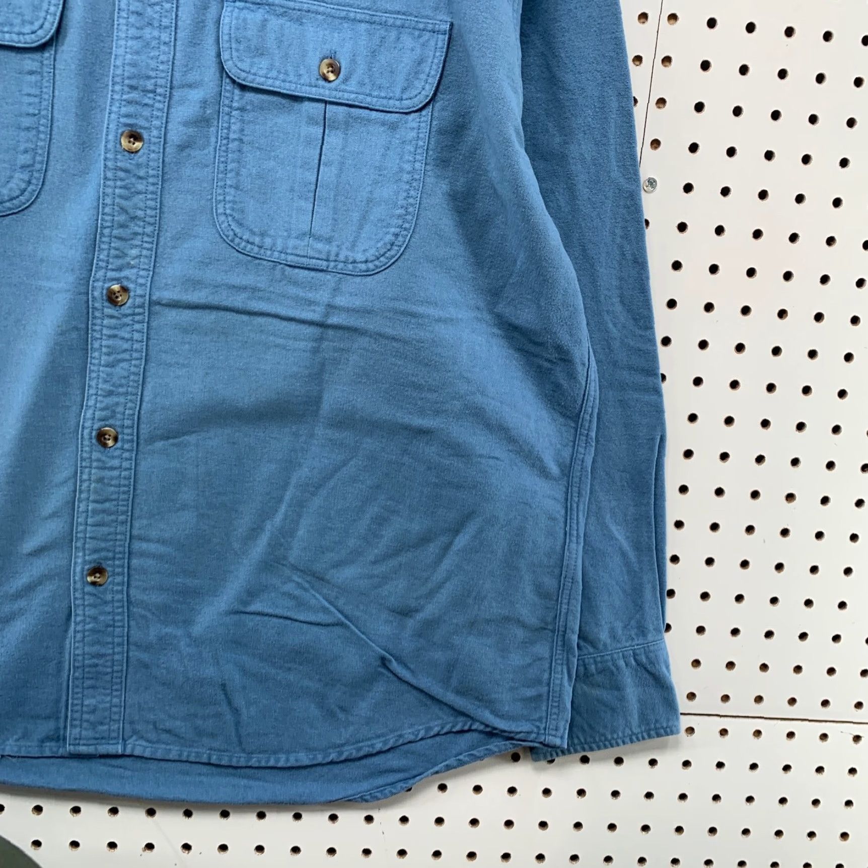 Vintage Cabela's Chamois Button Shirt Mens Large Blue Deerskin Soft Long Sleeve Outdoor Shirt Size US L / EU 52-54 / 3 - 7 Thumbnail