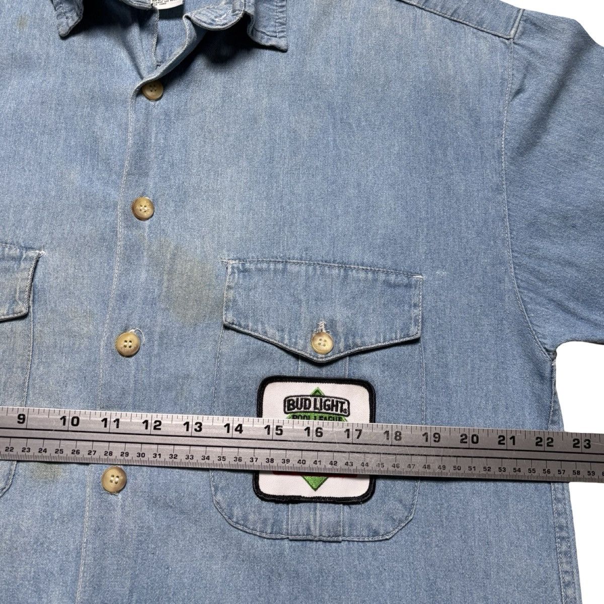 Other Vintage Equipment Denim Shirt Bud Light Pool League APA M Size US M / EU 48-50 / 2 - 4 Thumbnail