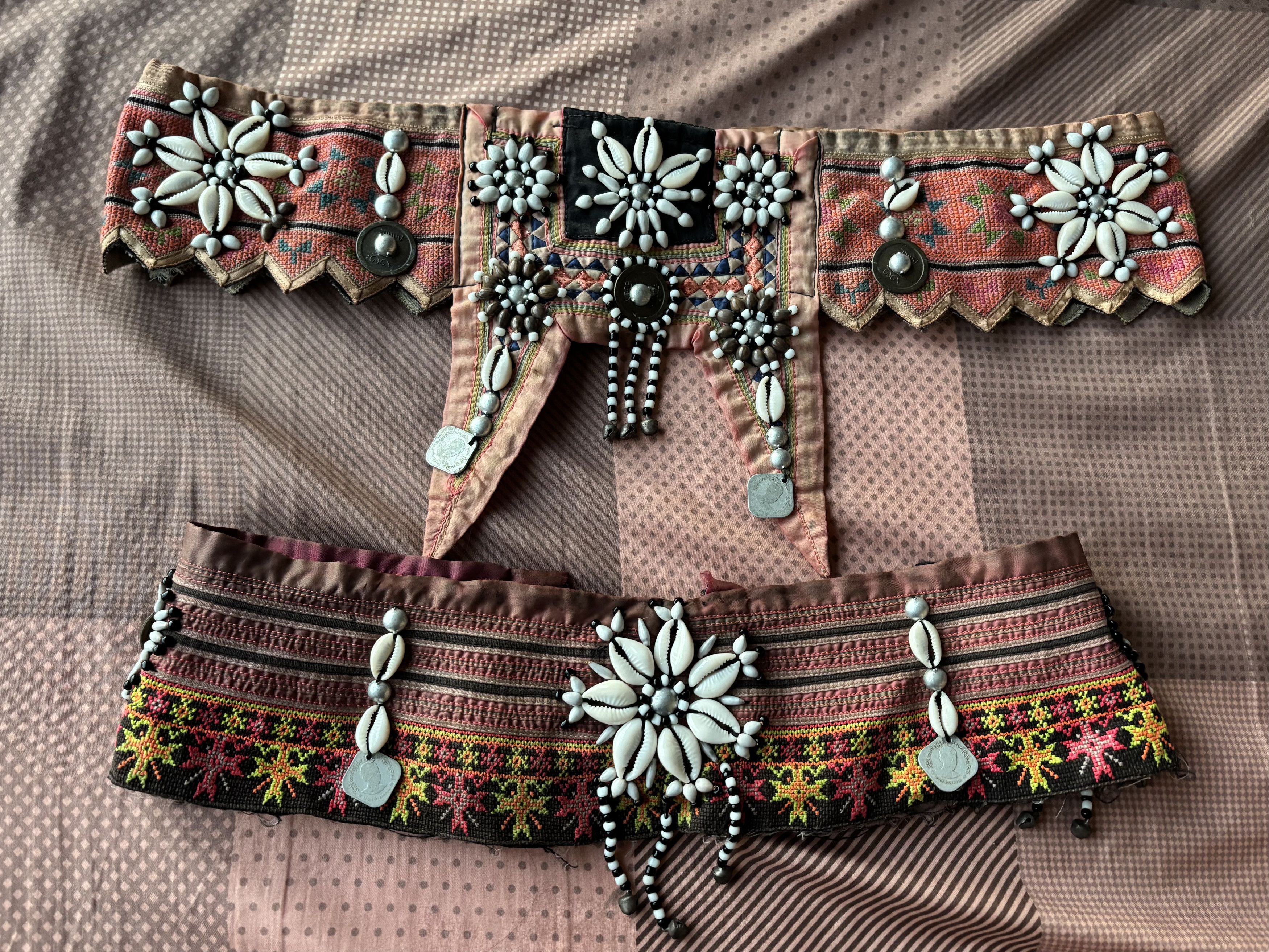 Handmade Handmade Ethnic Thai Hill Tribe Beads & Cowrie Shell Belt Size ONE SIZE - 6 Thumbnail