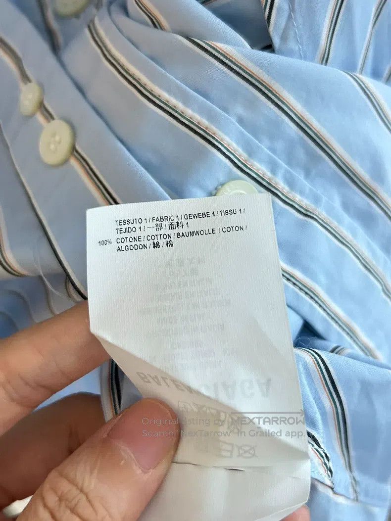 Balenciaga Balenciaga Back logo ribbon shirt Size XXS / US 00 / IT 34 - 6 Thumbnail