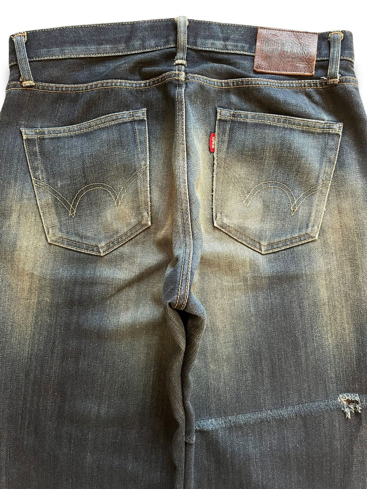 Edwin SALES🔥Vintage Japanese Edwin Mud Wash Distress Loose Jeans Size US 33 - 8 Thumbnail