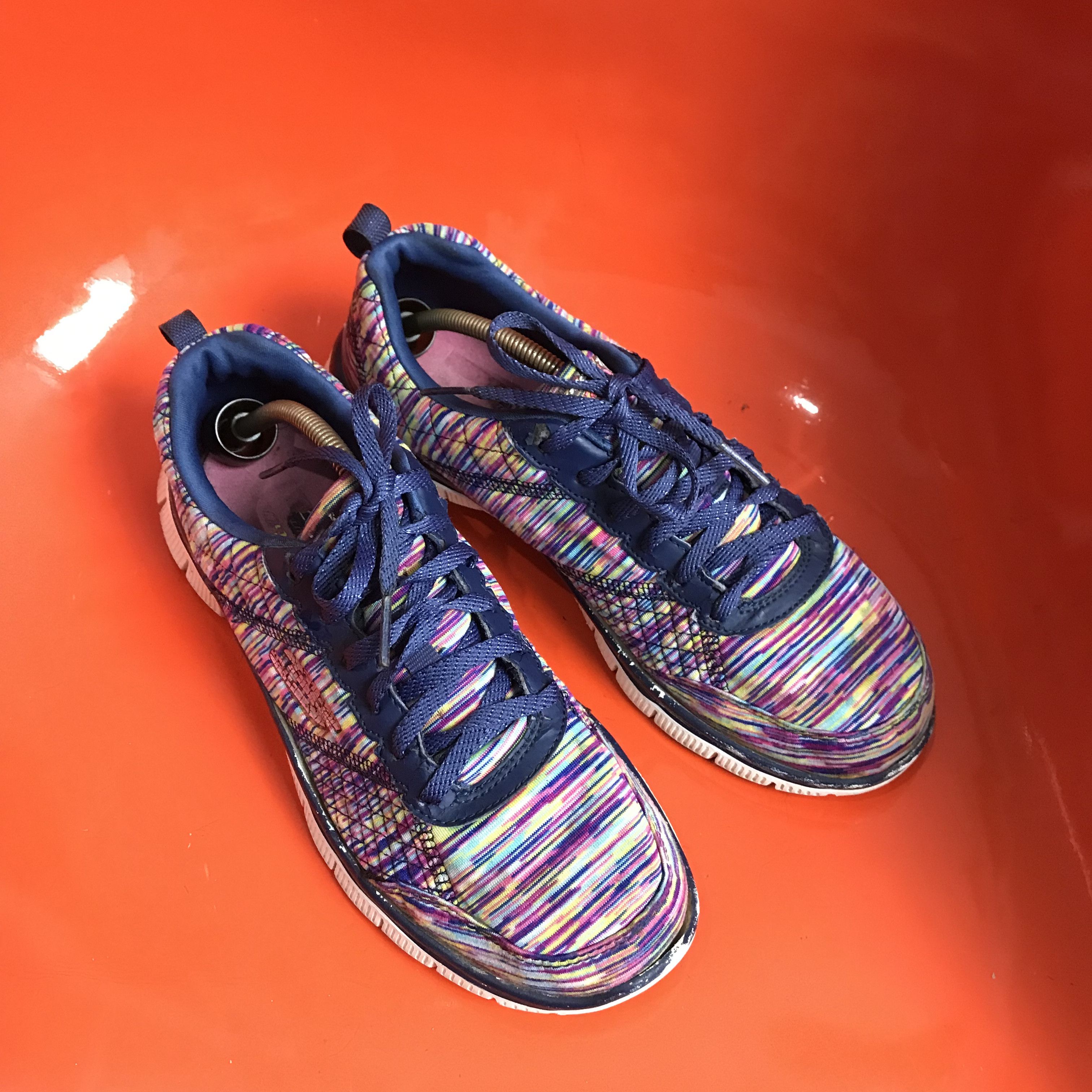 SKECHERS Skechers Flex Appeal Memory Foam Sneakers Pink Multicolor 38 Size US 5.5 / EU 38 - 3 Thumbnail