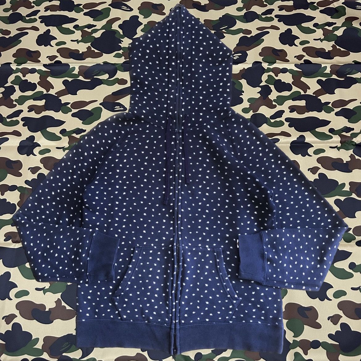 Bape Bapesta Small Logo Fullprint Fullzip Hoodie Size XS / US 0-2 / IT 36-38 - 1 Thumbnail