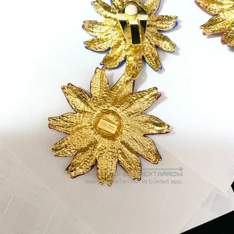Kenzo KENZO Sunflower Ear Studs Earrings Size ONE SIZE - 5 Thumbnail