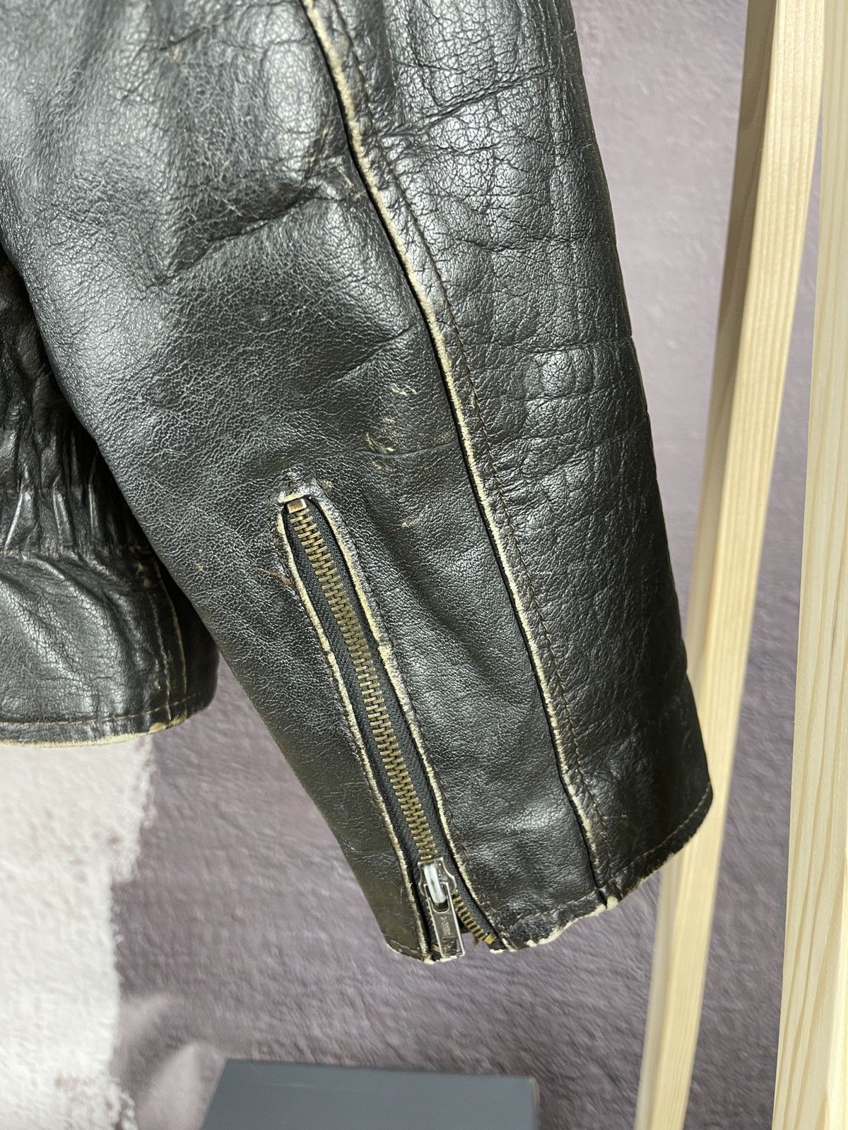 Vintage Norma Vintage 80s 90s Leather motorcycle jacket Kronos Rare Size US L / EU 52-54 / 3 - 20 Thumbnail