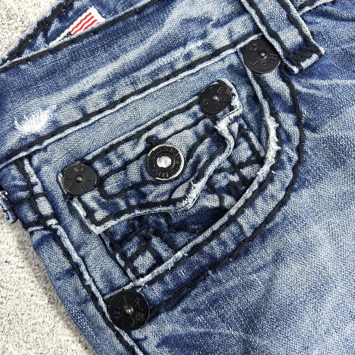 True Religion Vintage True Religion Billy Super T Disstread Flare Denim Size US 34 / EU 50 - 7 Thumbnail