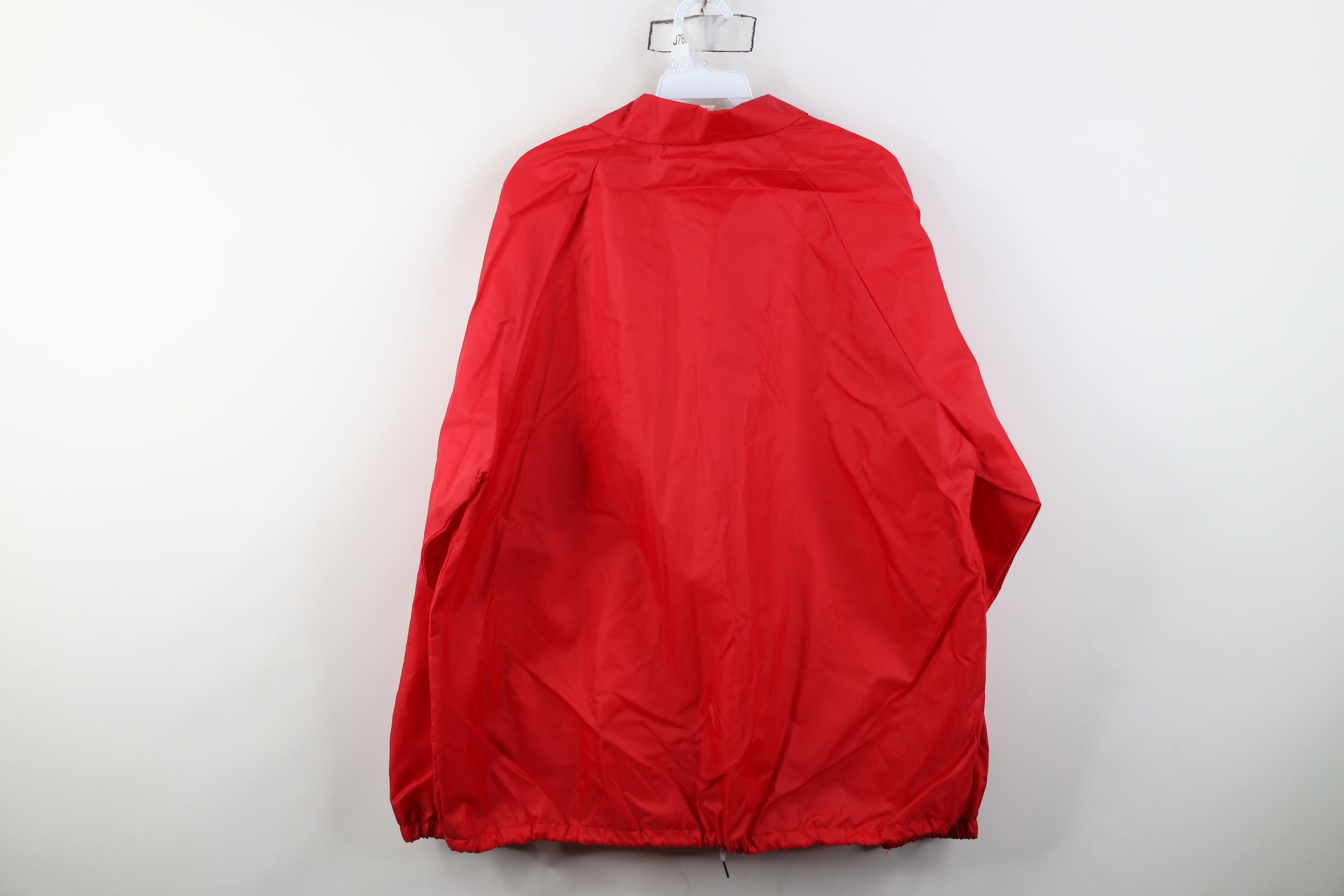 Vintage Vintage 70s Streetwear Coaches Windbreaker Jacket USA Red Size US XL / EU 56 / 4 - 12 Thumbnail