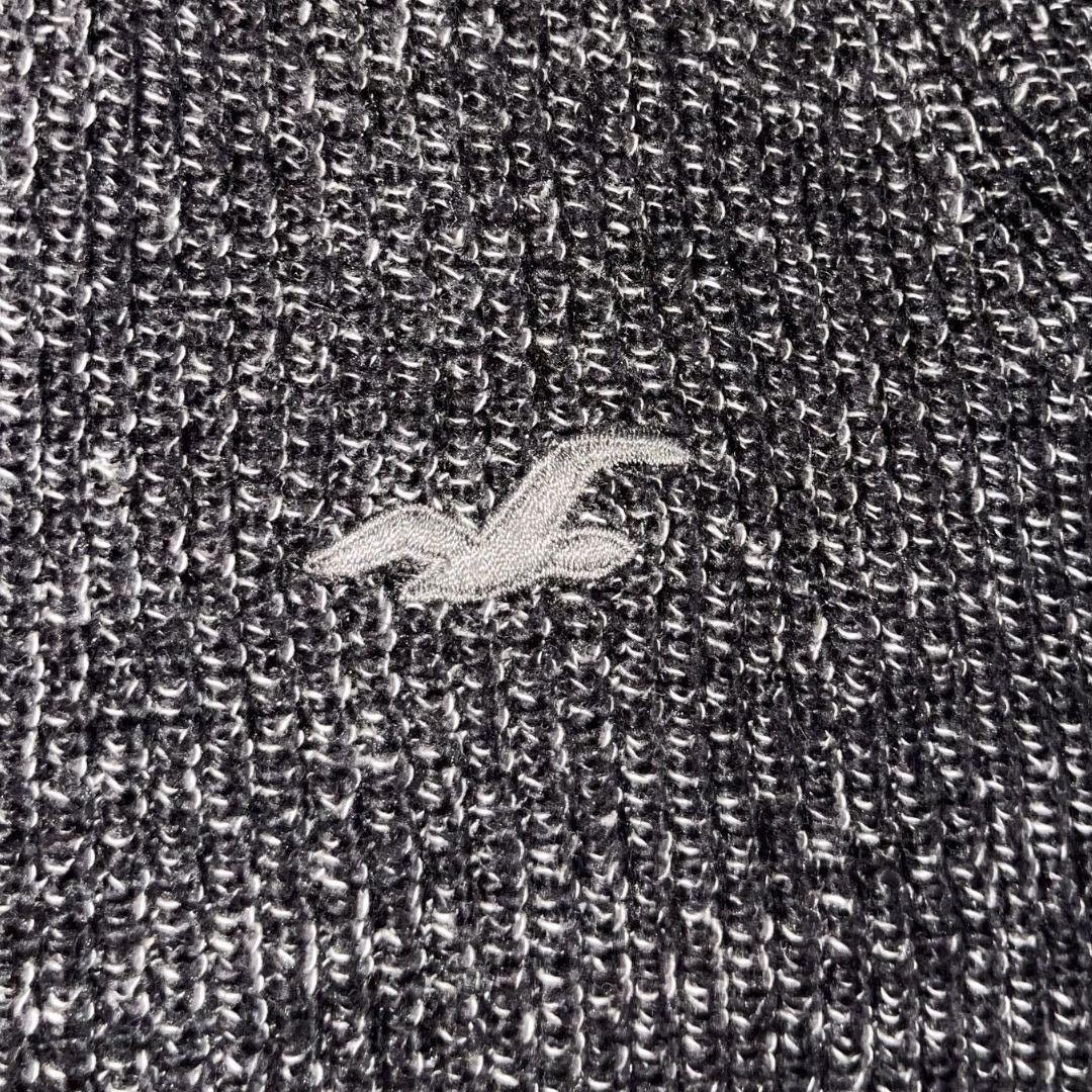 Hollister Logo Men's Marbled Knit Charcoal Crewneck Sweater SZ XS Y2K Size US XS / EU 42 / 0 - 5 Thumbnail