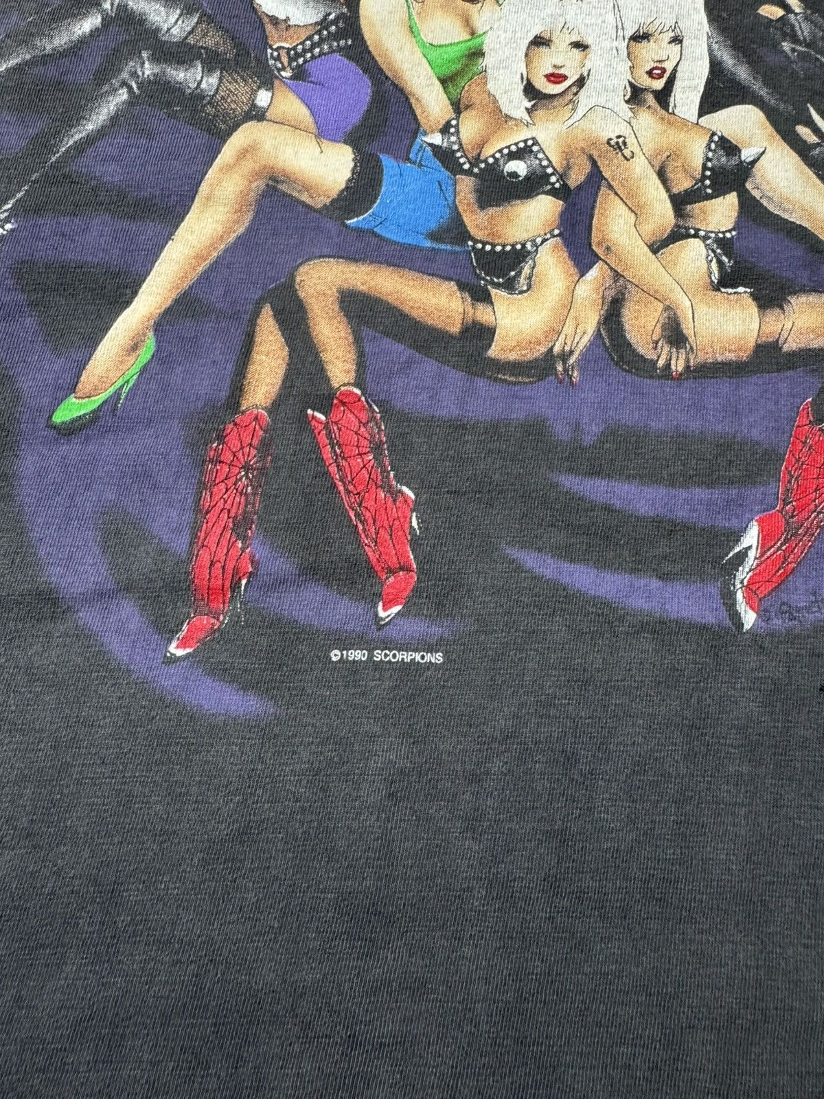Vintage Vintage Scorpions 1990 Tease Me Please Me Tour Size US L / EU 52-54 / 3 - 2 Thumbnail