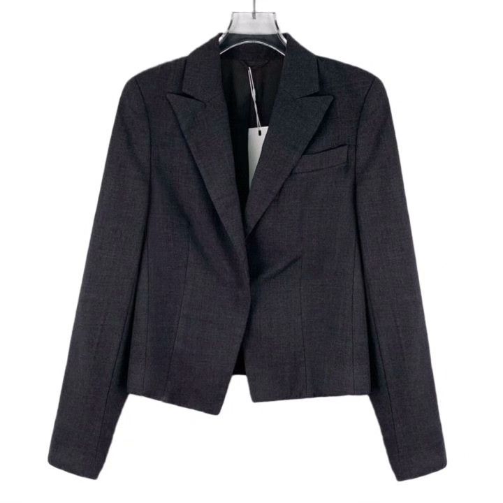 Brunello Cucinelli Brunello Cucinelli Black Wool Lapel Blazer Size S / US 4 / IT 40 - 1 Thumbnail