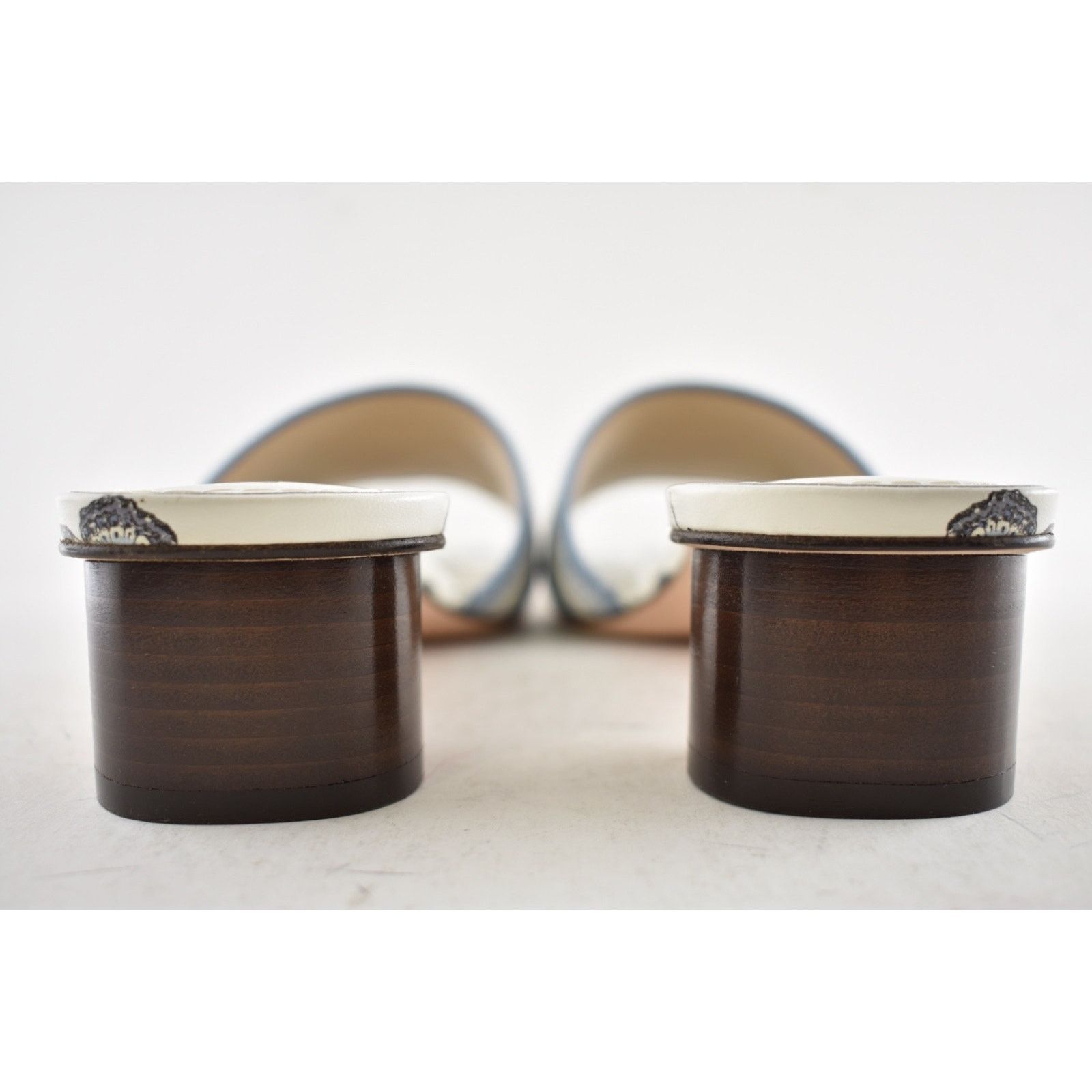 Dior Christian Dior Dway Heeled Slide Blue White TDJ Palms 41.5 Size US 11.5 / IT 41.5 - 12 Thumbnail