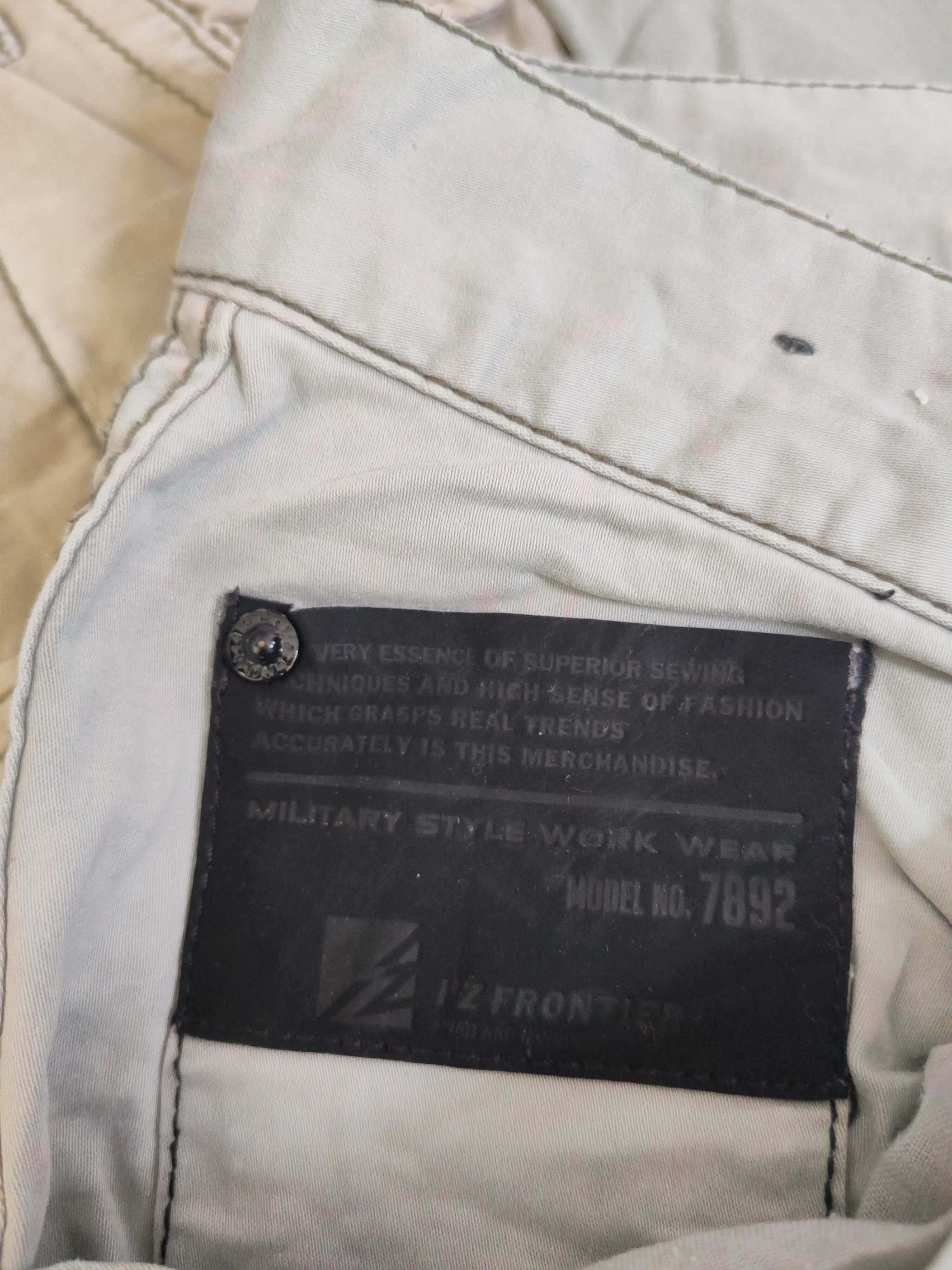 Japanese Brand DL I'z Frontier Soft Green Multipocket Cargo Pants #46-249T Size US 32 / EU 48 - 14 Thumbnail