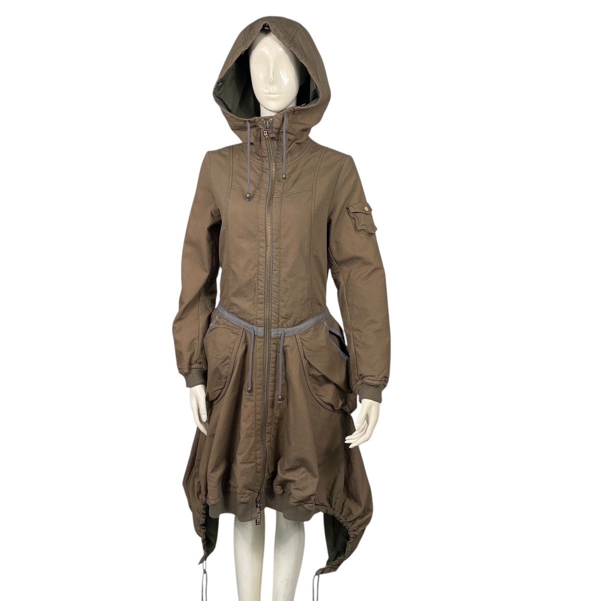 Marithe + Francois Girbaud Marithe Francoise Girbaud Parachute Bondage Hooded Parka Size S / US 4 / IT 40 - 2 Thumbnail