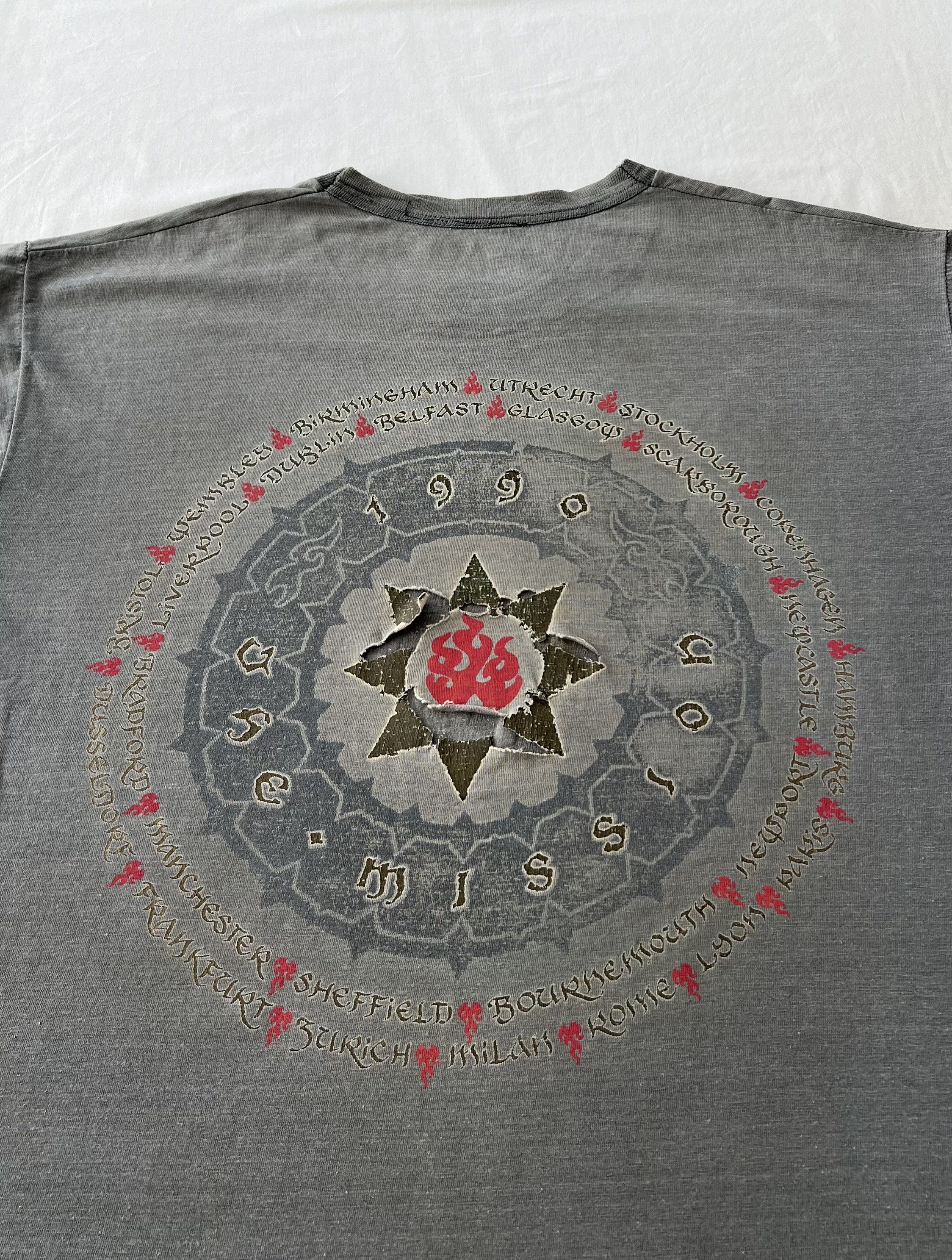 Band Tees Vintage 1990 The Mission Carved in Sand Sun Faded Thrashed Size US L / EU 52-54 / 3 - 17 Thumbnail