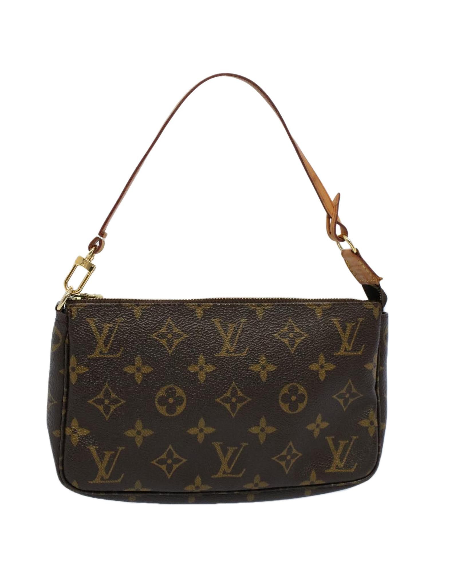 image of Louis Vuitton Stylish Monogram Canvas Pouch, Women's