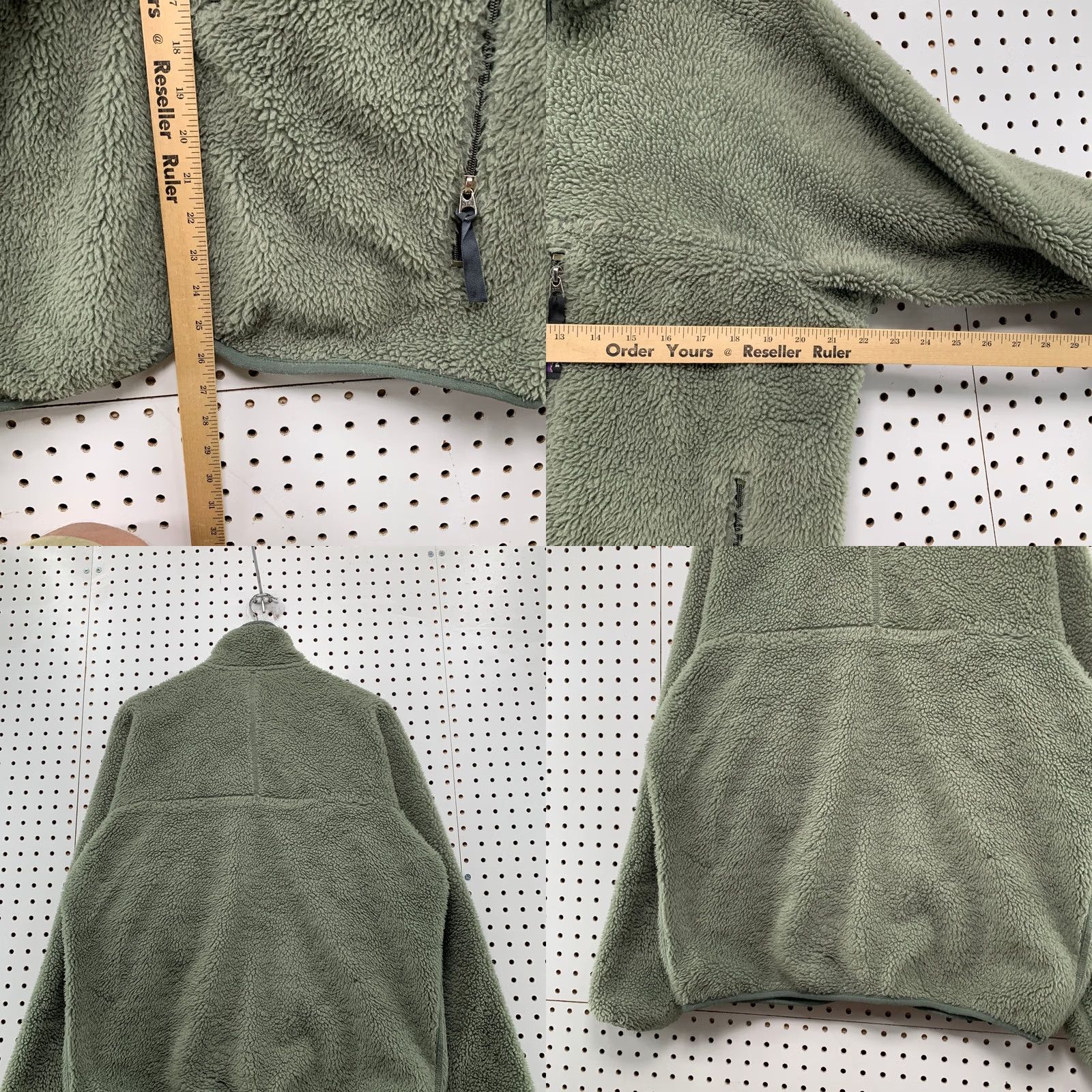 Patagonia VINTAGE Patagonia Synchilla Sherpa Jacket Mens M Army Olive Green Deep Pile Synchilla Size US M / EU 48-50 / 2 - 9 Thumbnail