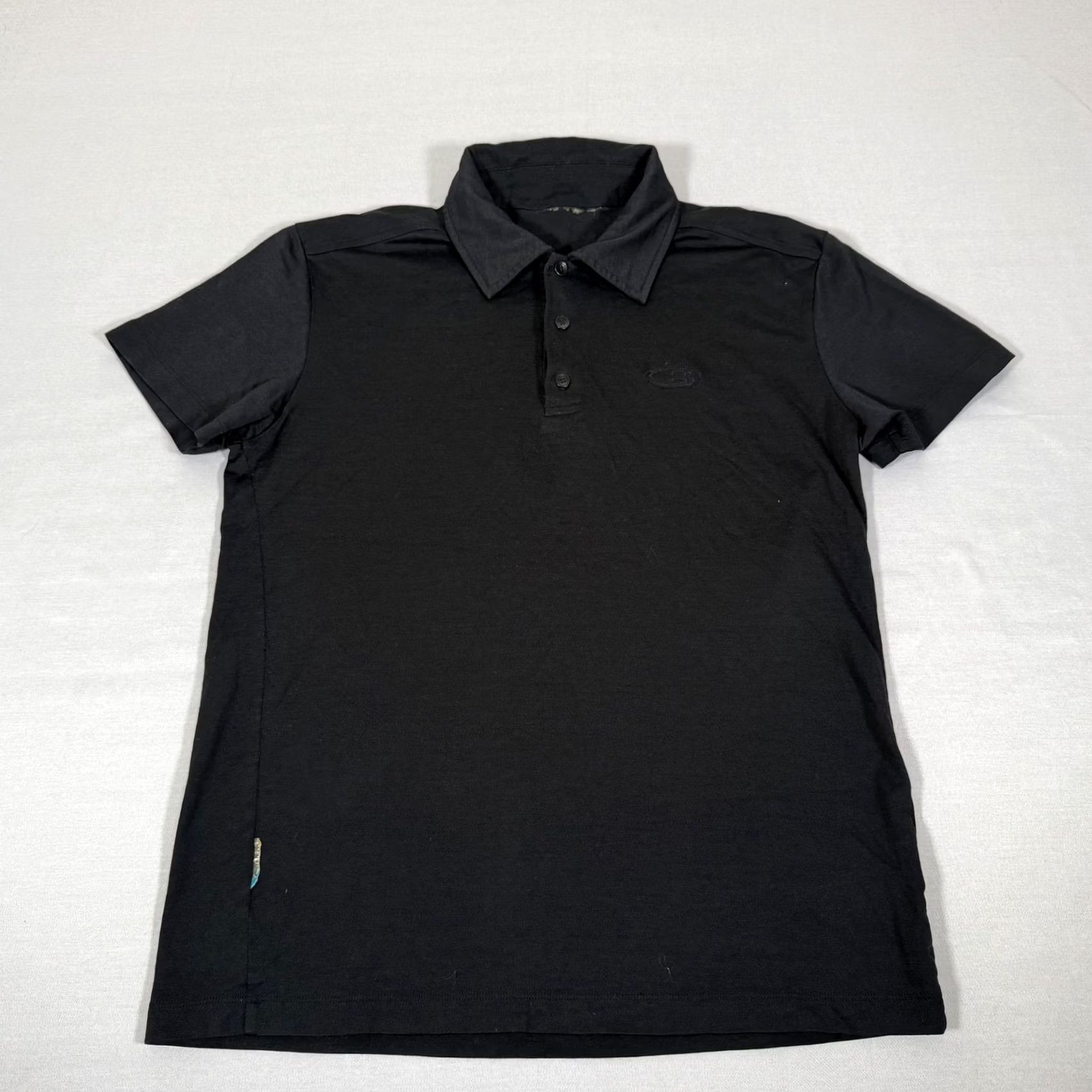Icebreaker Icebreaker Shirt Mens Small Black Merino Wool Polo Hiking Performance Base Layer Size US S / EU 44-46 / 1 - 2 Thumbnail
