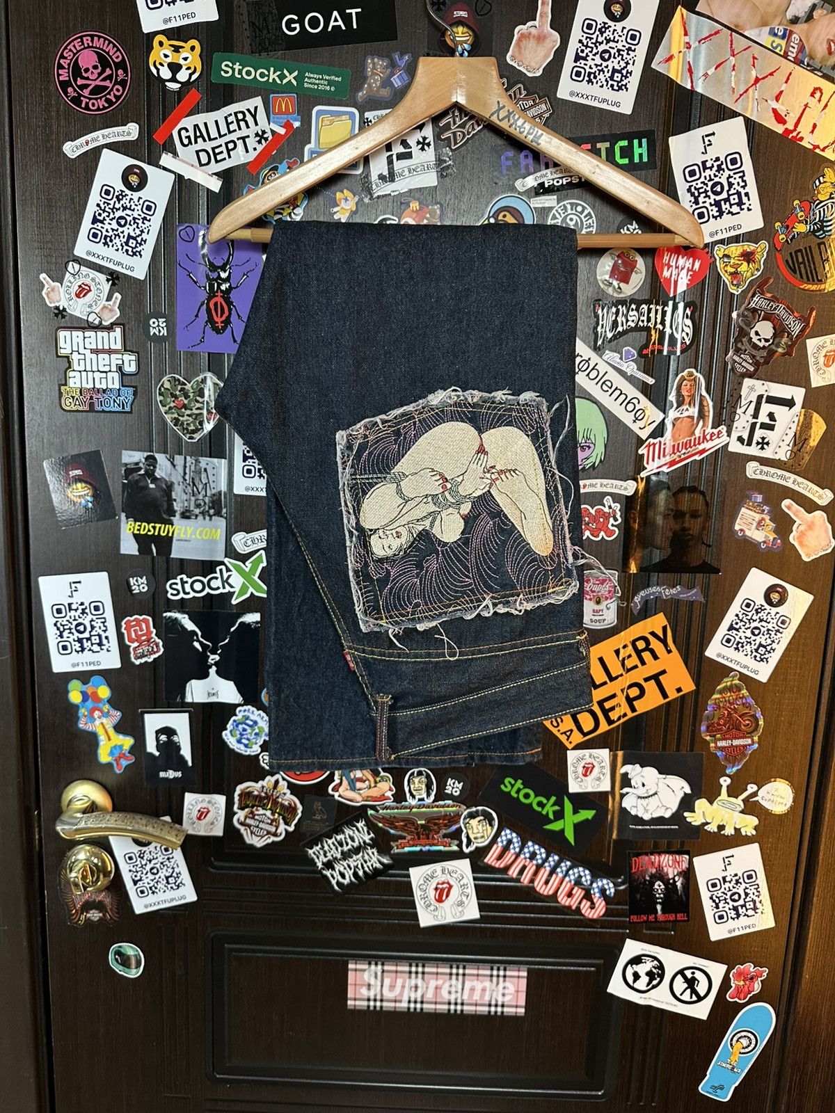 RMC Jeans × Red Monkey RMC 2008 “Erotic Ukiyo-e Collection” 1001 Archive Denim Size US 30 / EU 46 - 1 Thumbnail