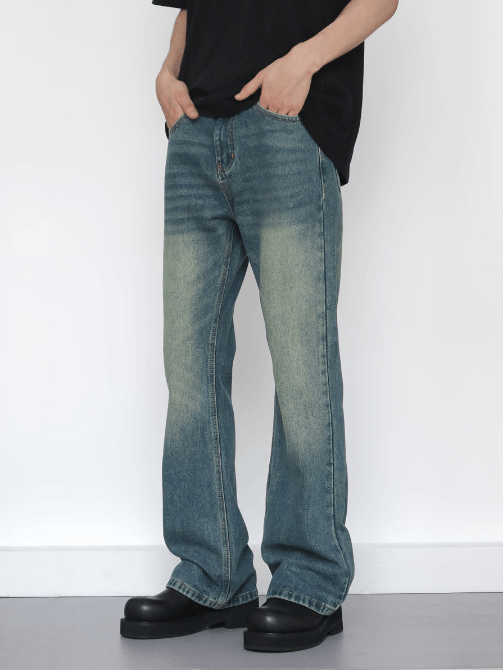Japanese Brand × Jean America retro cleanfit loose versatile straight flared jean Size US 32 / EU 48 - 2 Thumbnail