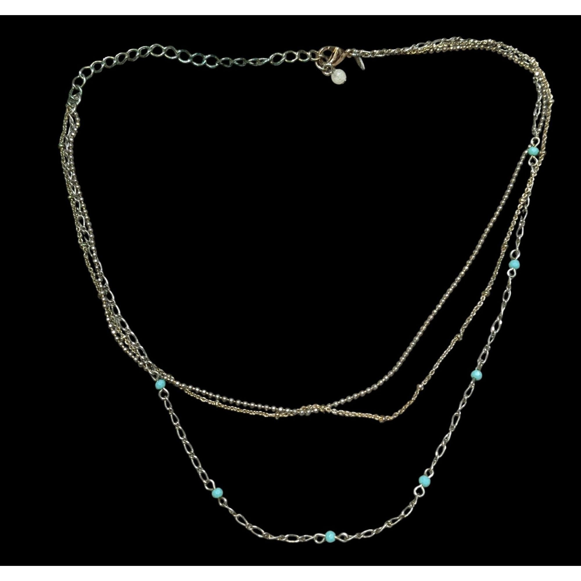 Other Vintage Avon Layered Turquoise Accent Delicate Multi Chain B Size ONE SIZE - 1 Thumbnail