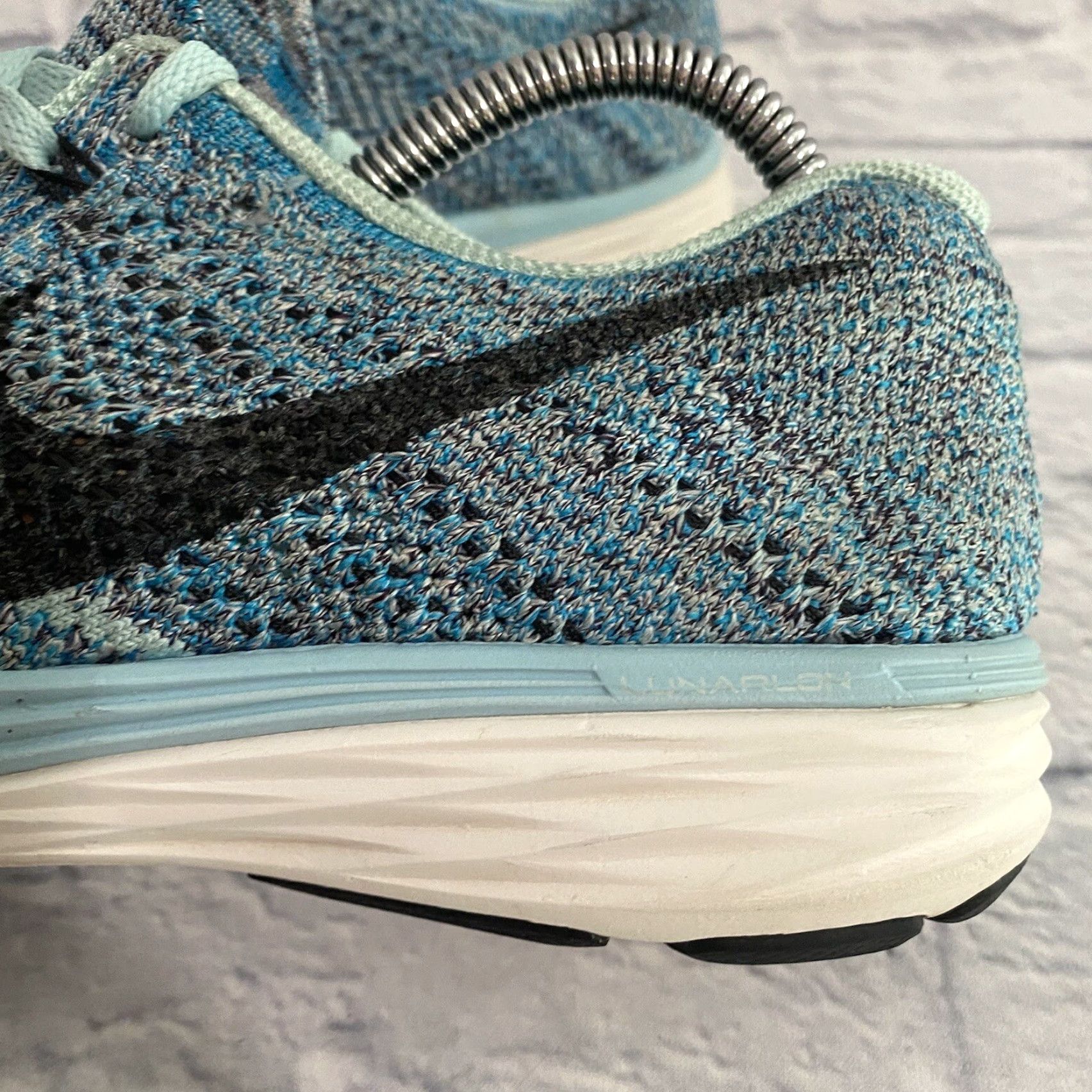 Nike Nike Flyknit Lunar 3 Blue Sneakers Women's Size 8 Shoes Athletic 698182-404 Size US 8 / IT 38 - 4 Thumbnail