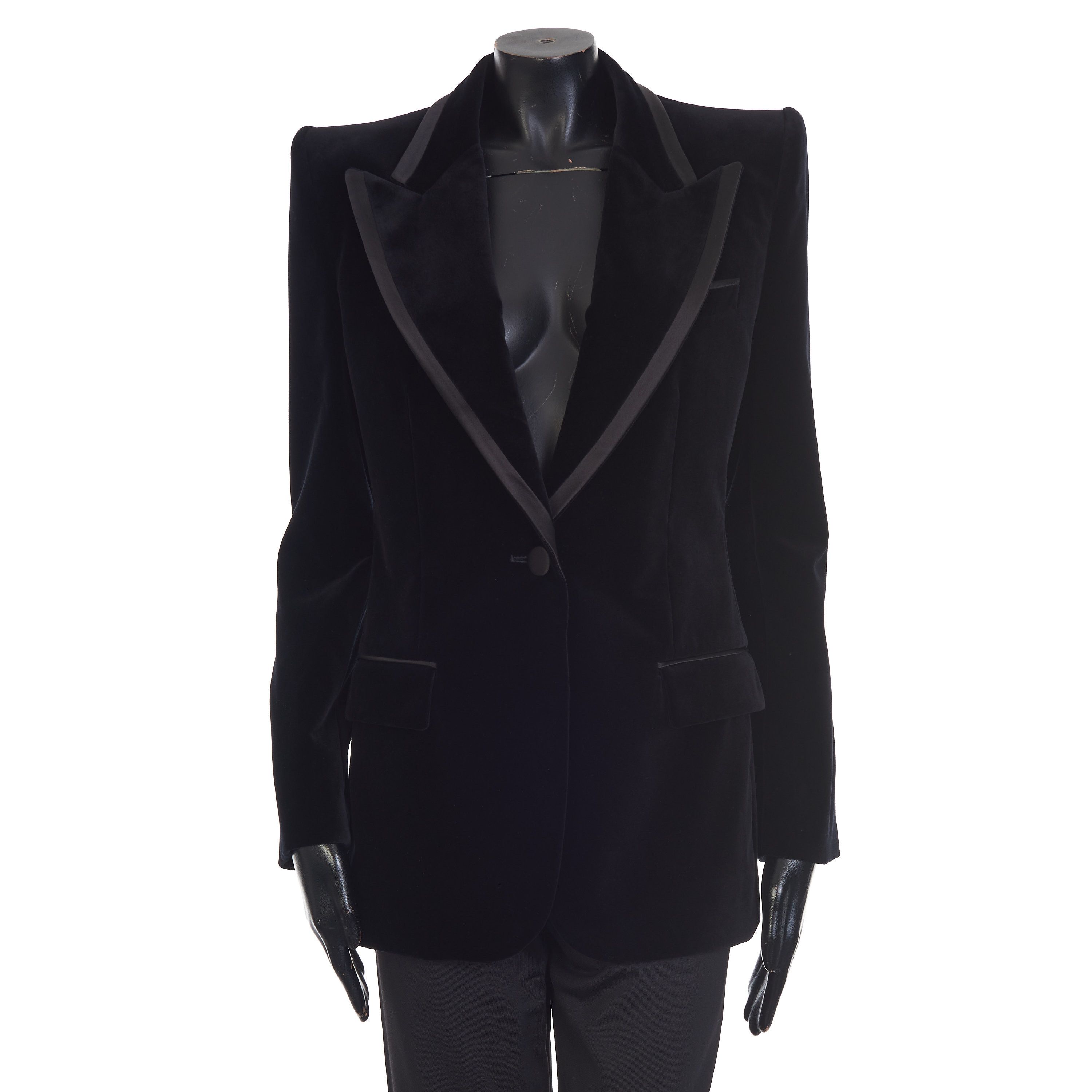 Gucci Single-breasted Velvet Jacket Size M / US 6-8 / IT 42-44 - 1 Thumbnail