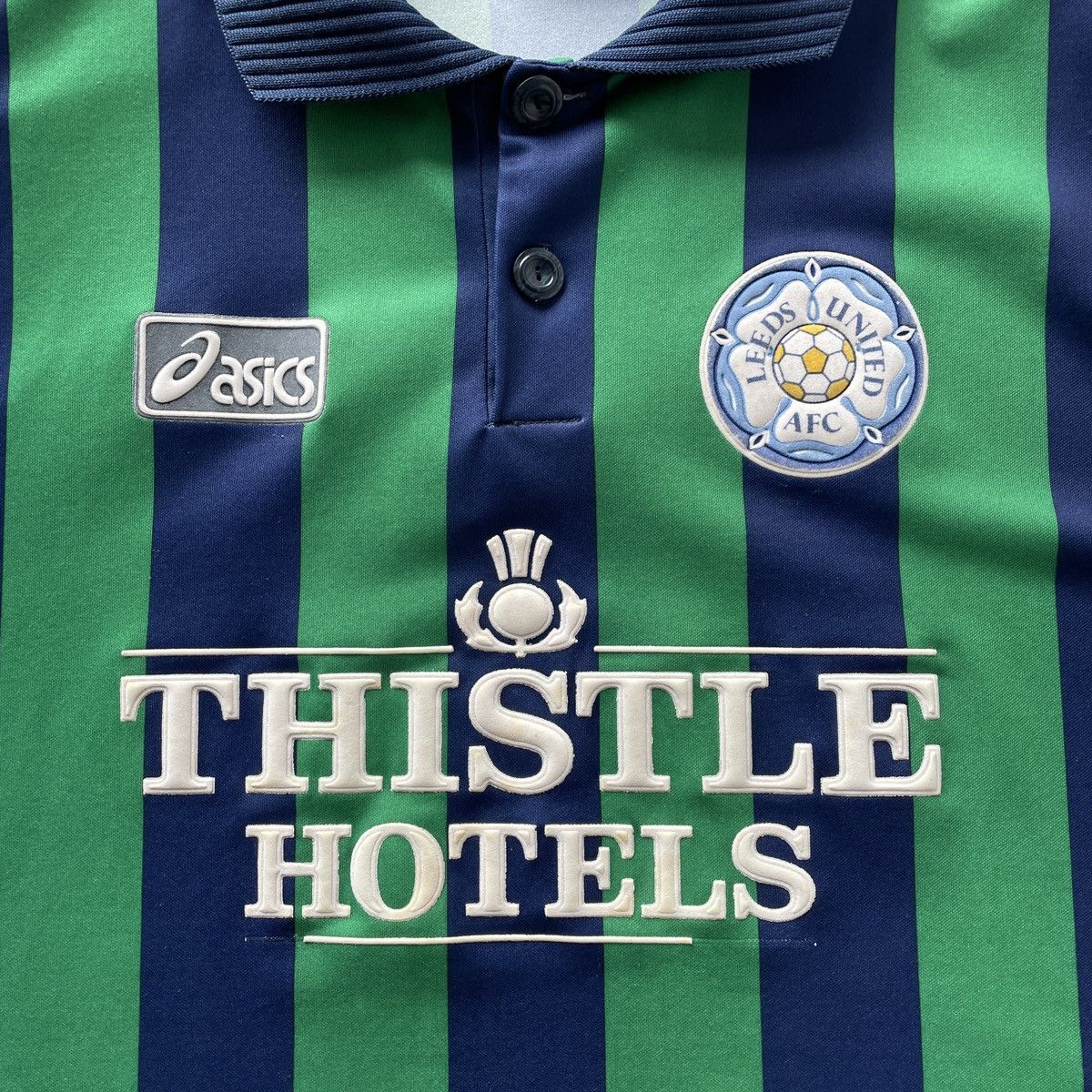 Asics Vintage Leeds United Third Asics Jersey Rare 1993-1994 Size US XL / EU 56 / 4 - 2 Thumbnail