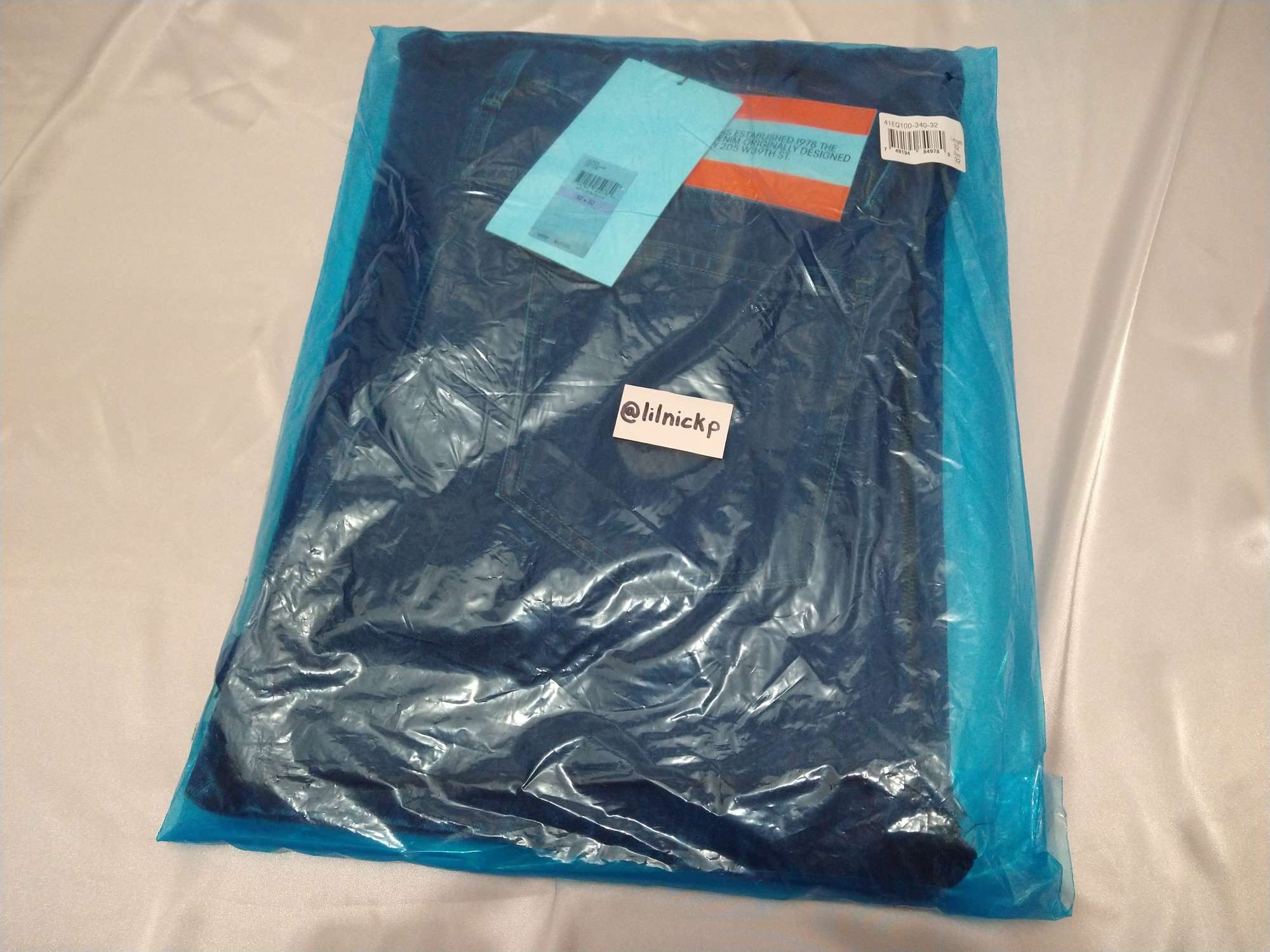 Calvin Klein 205W39NYC EST. 1978 Narrow Leg Apollo Blue Jeans Size US 32 / EU 48 - 12 Thumbnail