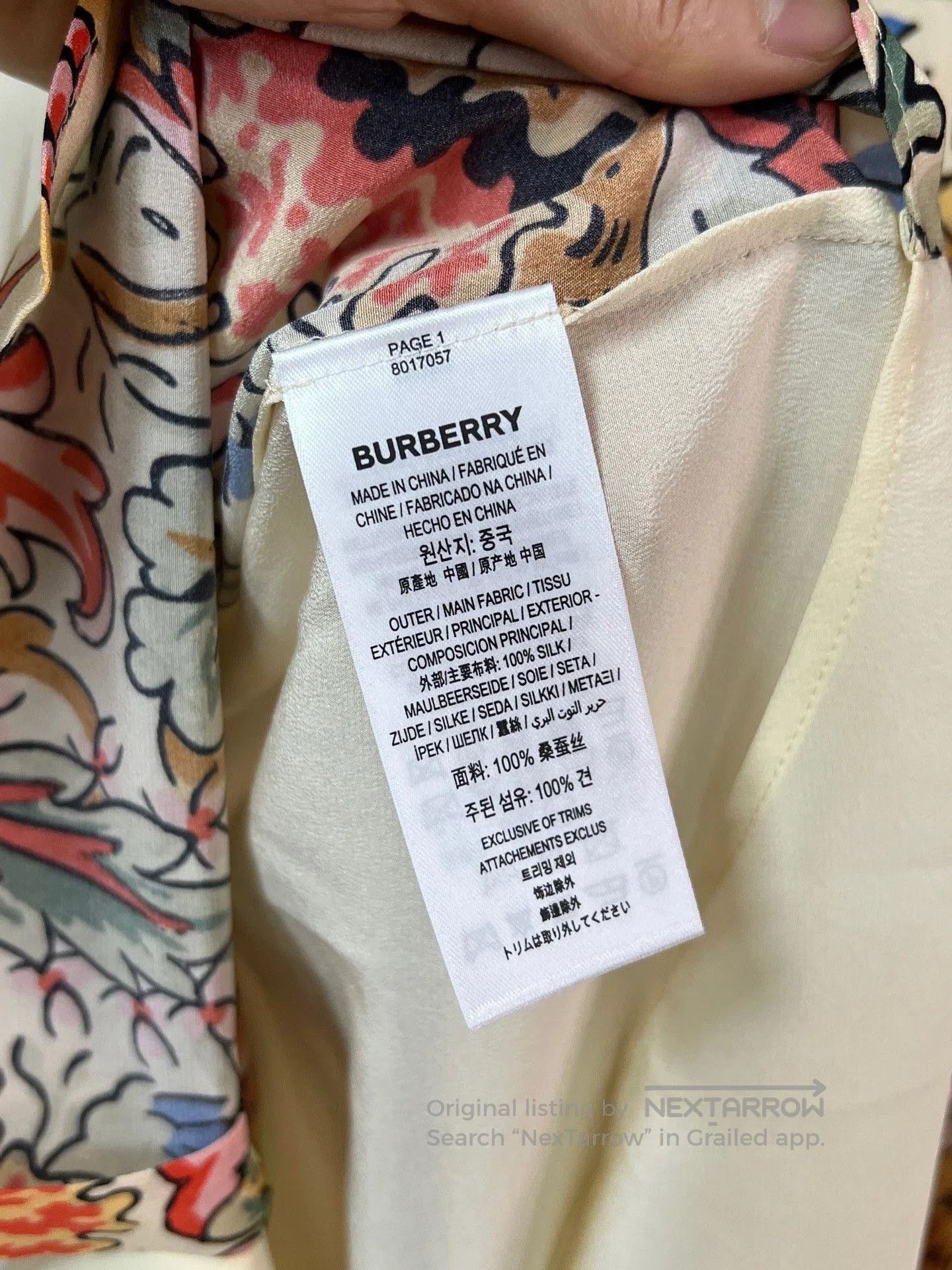 Burberry Burberry Floral Patchwork Shirt. Size M / US 6-8 / IT 42-44 - 4 Thumbnail