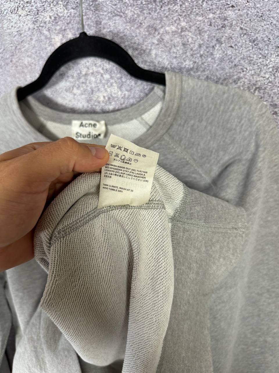 Acne Studios Acne Studios crewneck Grey College Face Base Sweatshirt S sz Size US S / EU 44-46 / 1 - 10 Thumbnail