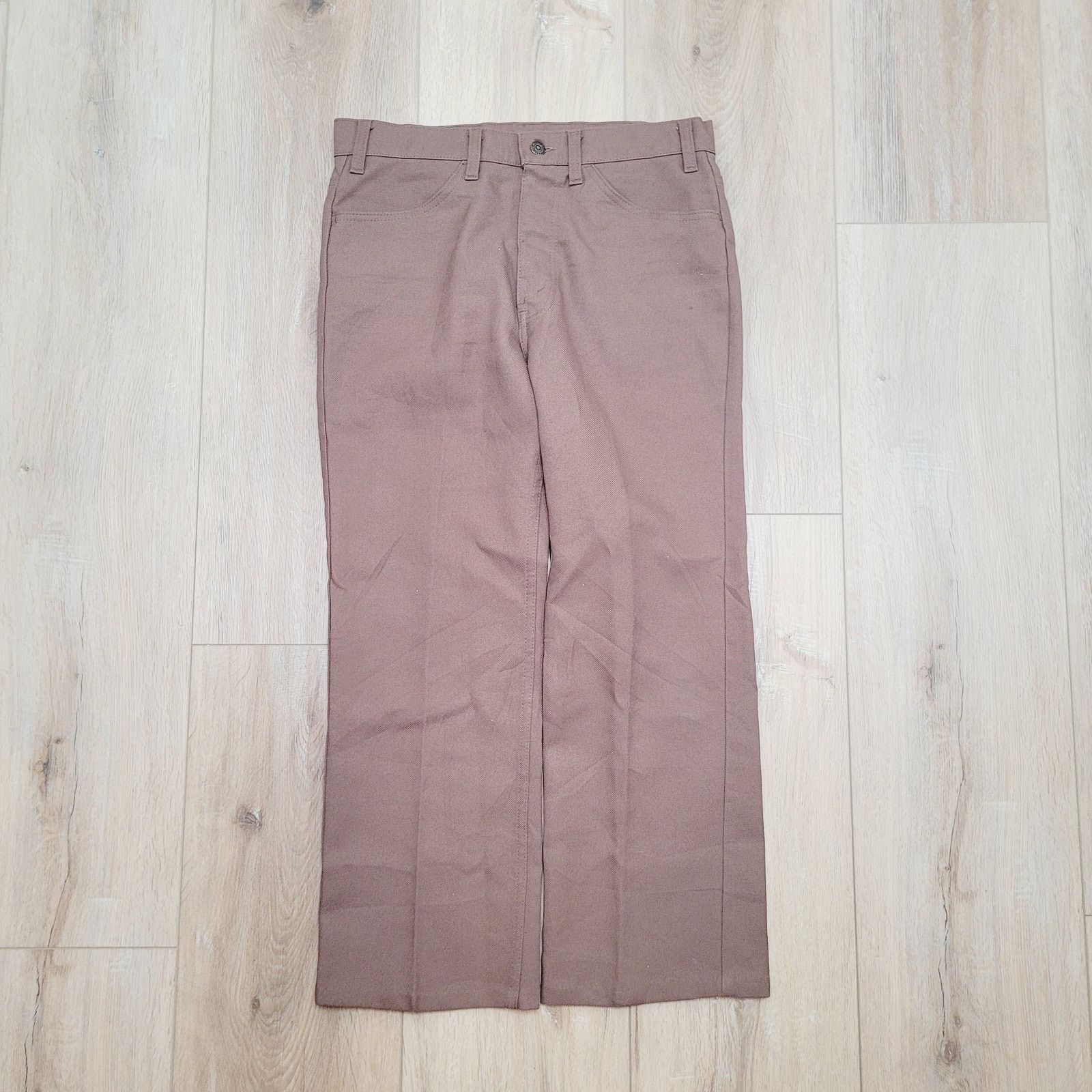 Levi's VTG 70s Levi's Sta-Prest Pants 33 Waist Short Crop Talon 42 Size US 33 - 1 Thumbnail