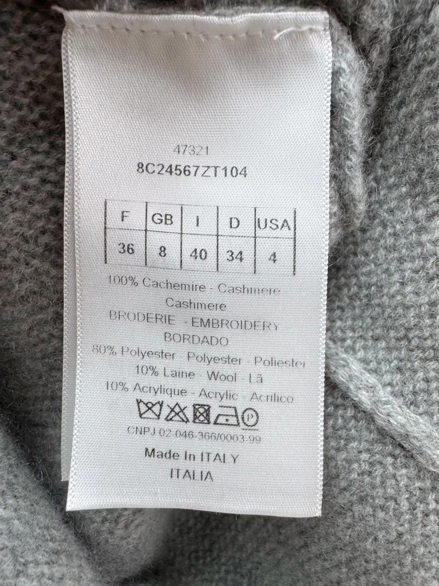 Dior Dior Authentic Cashmere Embroidered Sweater 36 Like New Size XS / US 0-2 / IT 36-38 - 6 Thumbnail
