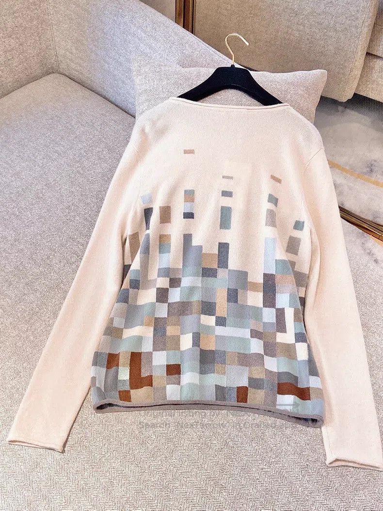 Loro Piana Loro Piana Mosaic Baby Cashmere Knit Top Size S / US 4 / IT 40 - 2 Thumbnail