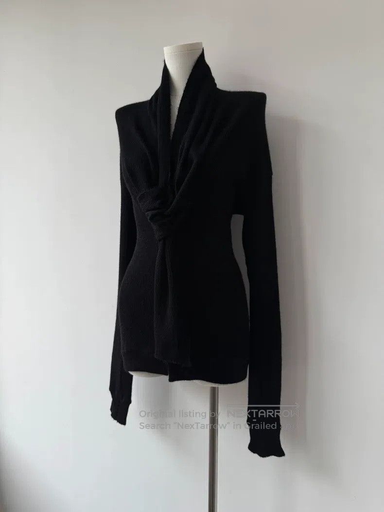 Yohji Yamamoto Yohji Yamamoto size 3 16SS Show Shaped Rib Collar Wool Card Size L / US 10 / IT 46 - 7 Thumbnail