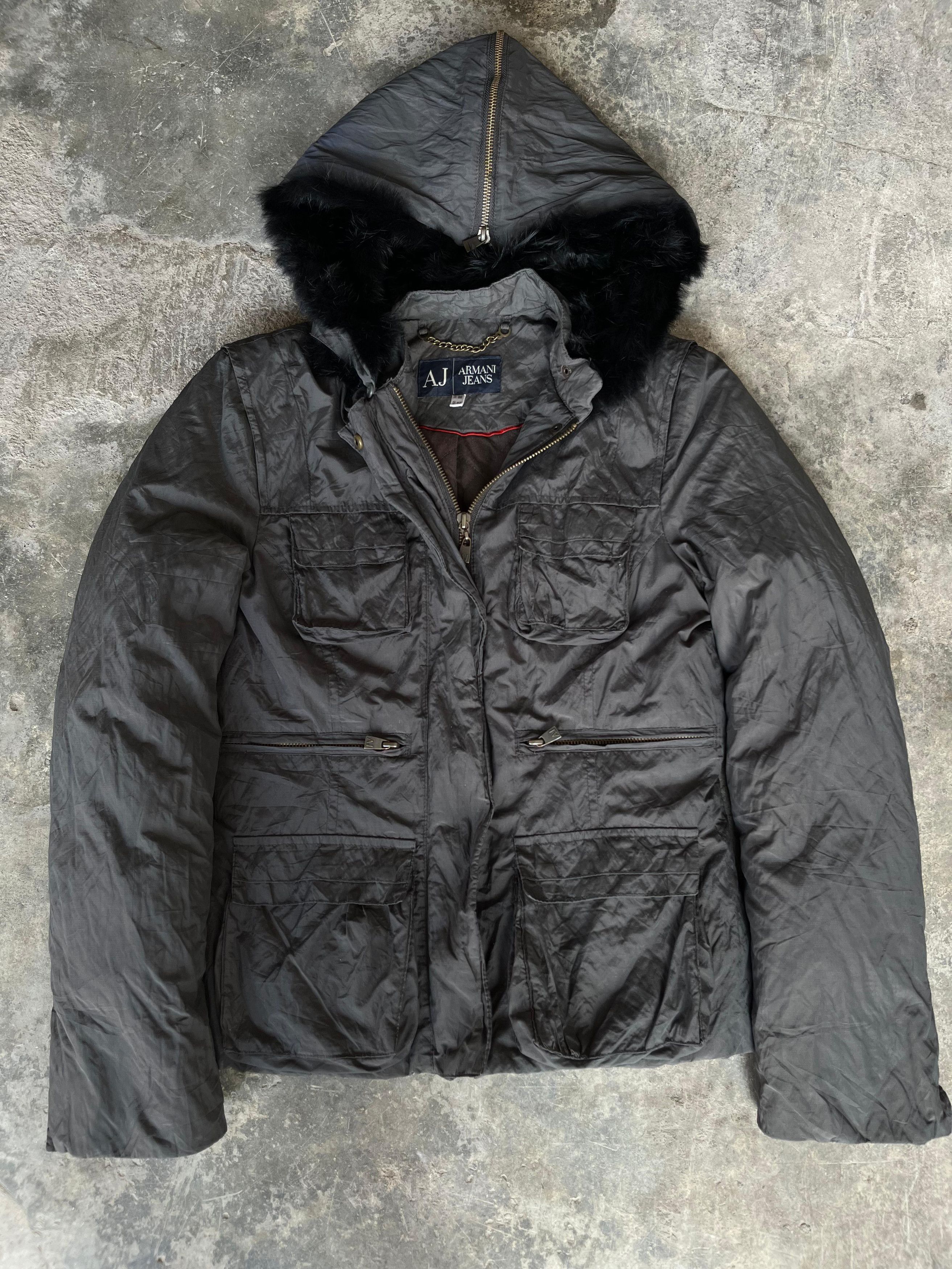 42 ファッション Armani jeans archive fur jacket